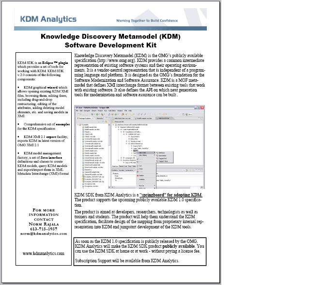 KDM SDK Brochure